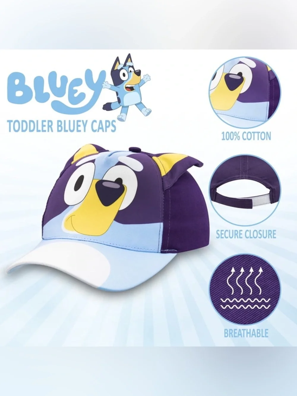 NWOT Kid’s Bluey Baseball Cap